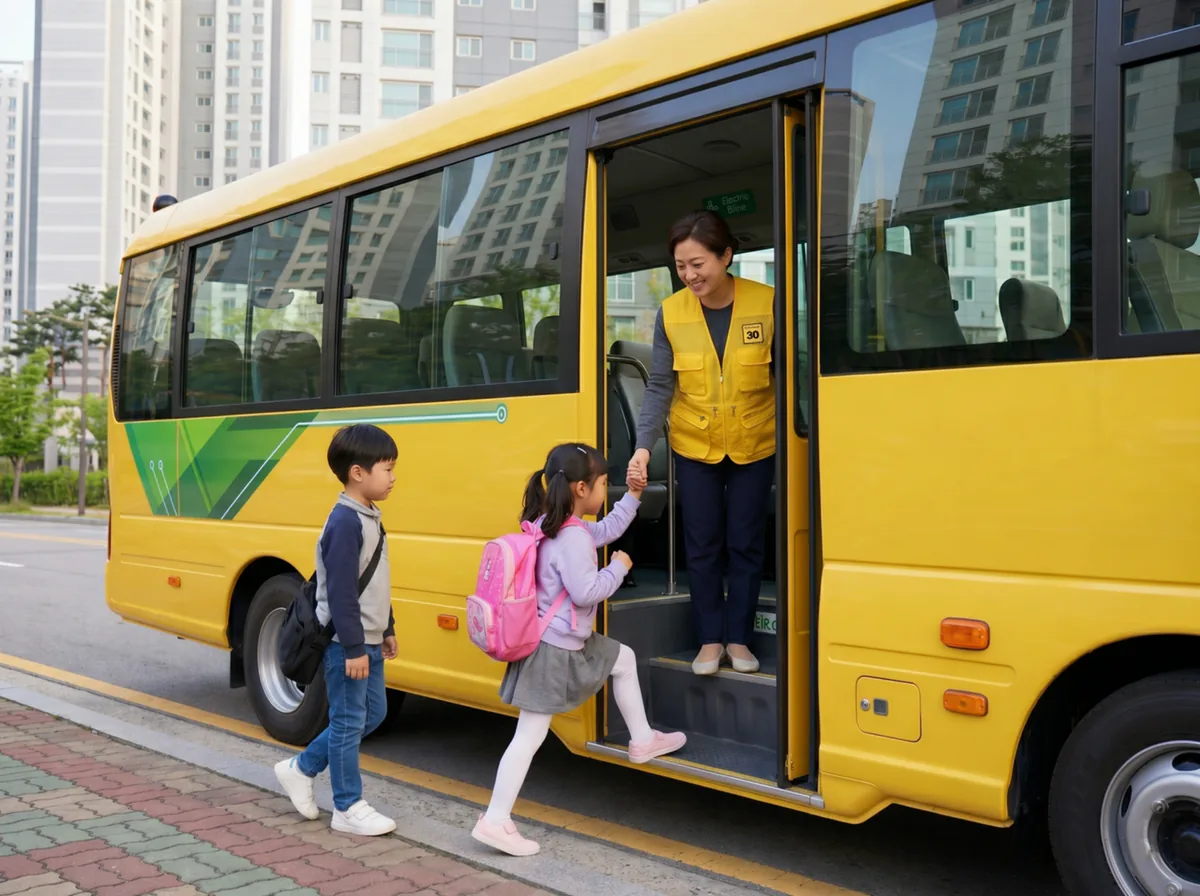 통학셔틀 안전 승하차 지원